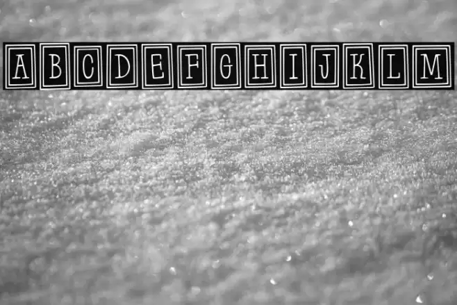 Hanging Frames Two Font examples