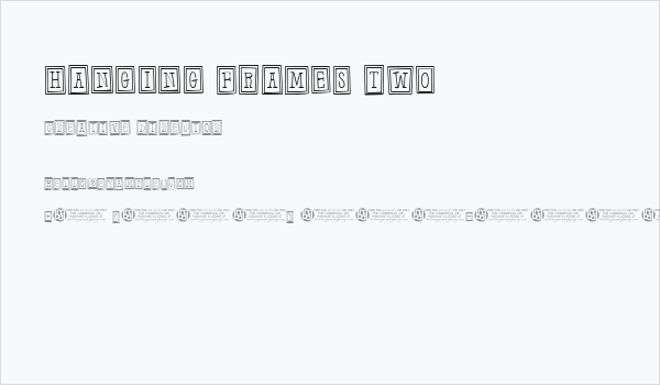 Hanging Frames Two Business Card