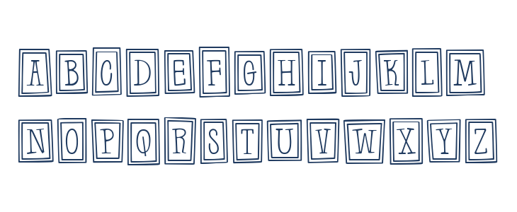 Hanging Frames Two Lowercase