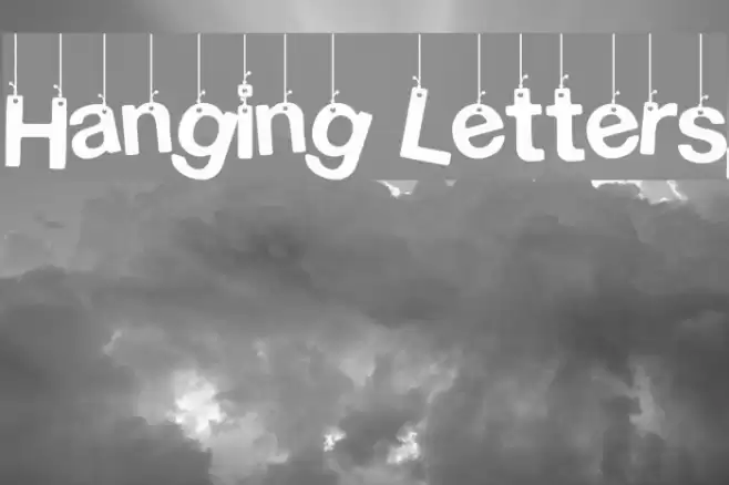 Hanging Letters Font examples