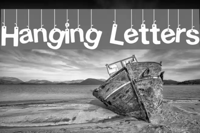 Hanging Letters Font examples