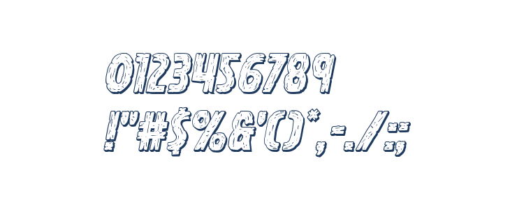 Hanging Tree 3D Italic Other Characters