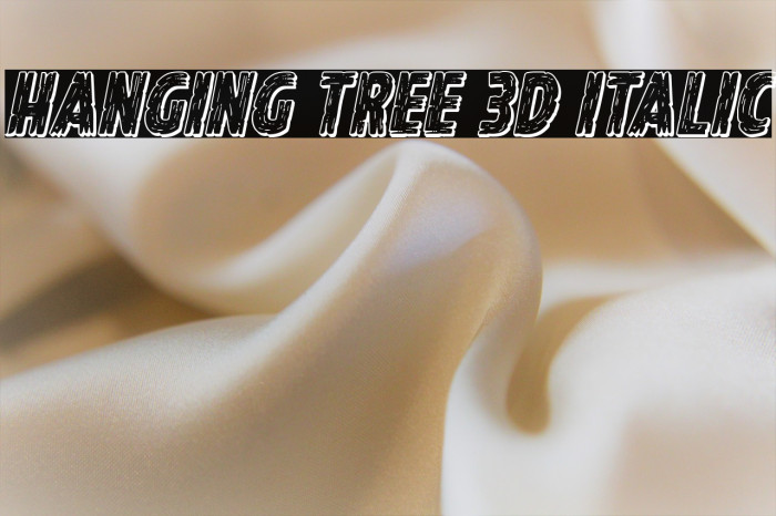 Hanging Tree 3D Italic Example 1