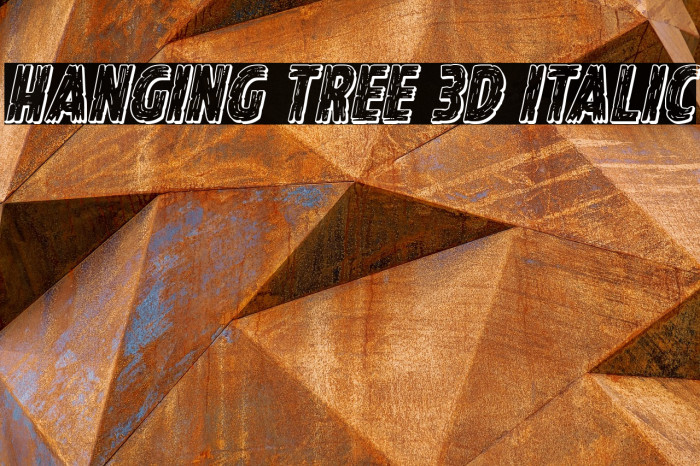 Hanging Tree 3D Italic Example 2