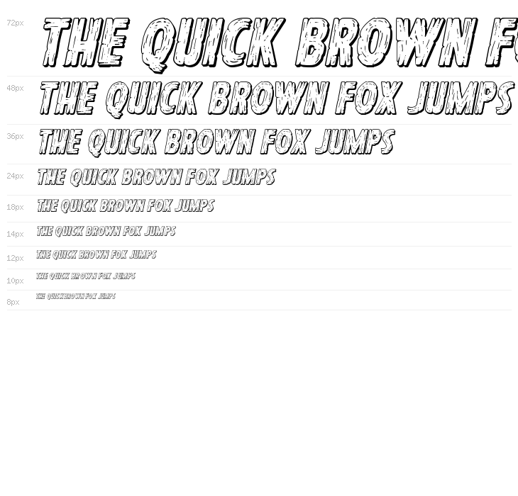 Hanging Tree 3D Italic Waterfall