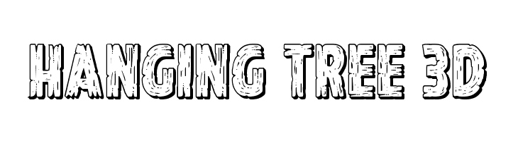 Hanging Tree 3D  les polices de caractères gratuit tlcharger