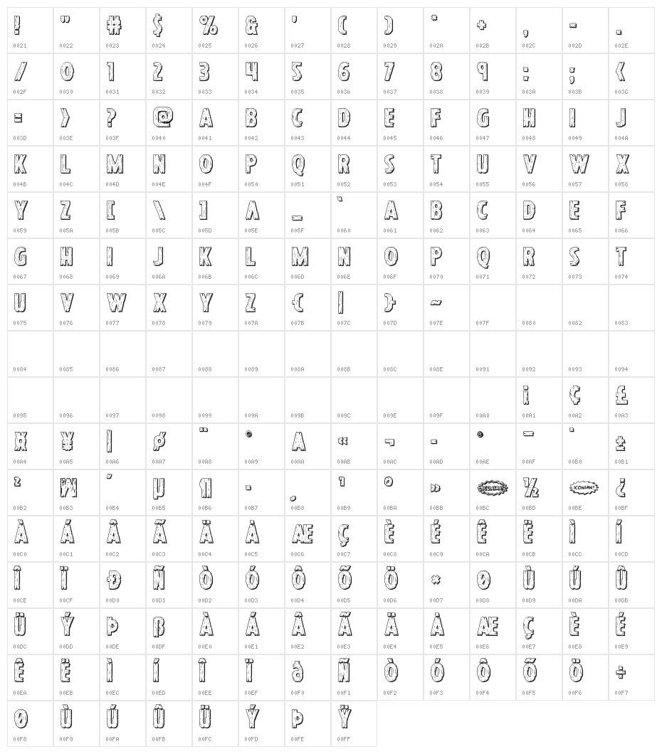Hanging Tree 3D Character Map