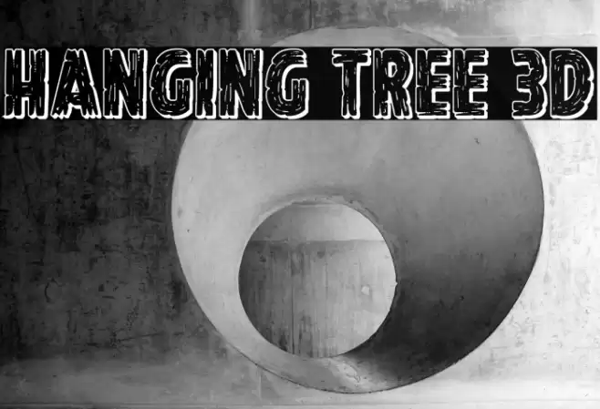 Hanging Tree 3D Font examples