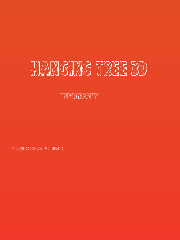 Hanging Tree 3D Poster