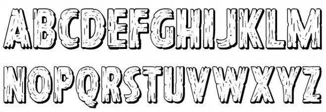 Hanging Tree 3D خط أحرف صغيرة