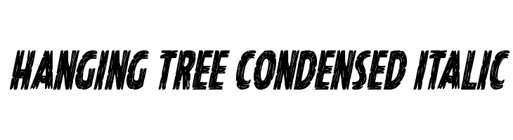 Hanging Tree Condensed Italic  नि: शुल्क फ़ॉन्ट्स डाउनलोड