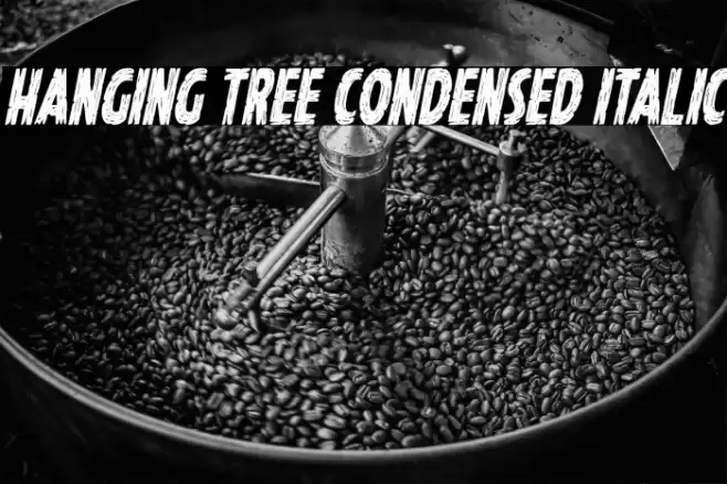 Hanging Tree Condensed Italic Font examples