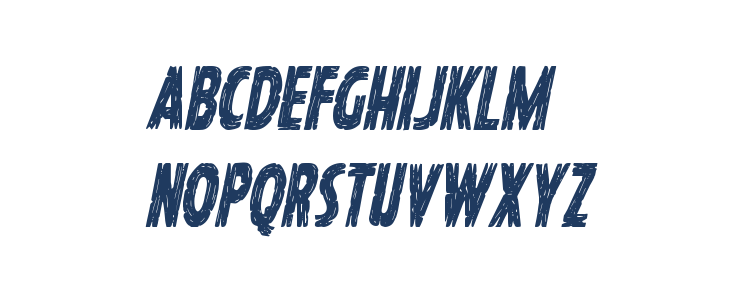Hanging Tree Condensed Italic Lowercase