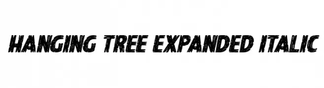 Hanging Tree Expanded Italic  Fuentes Gratis Descargar