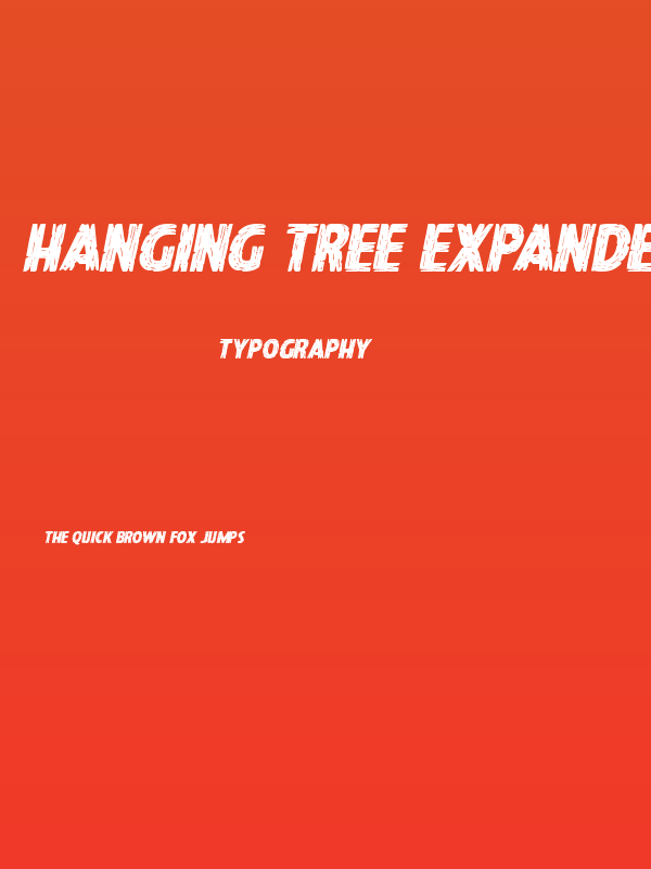 Hanging Tree Expanded Italic Poster