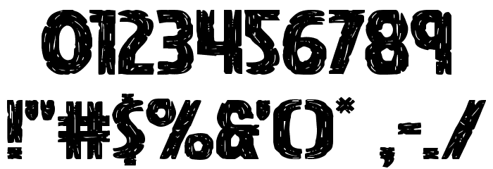 Hanging Tree Expanded Font OTHER CHARS