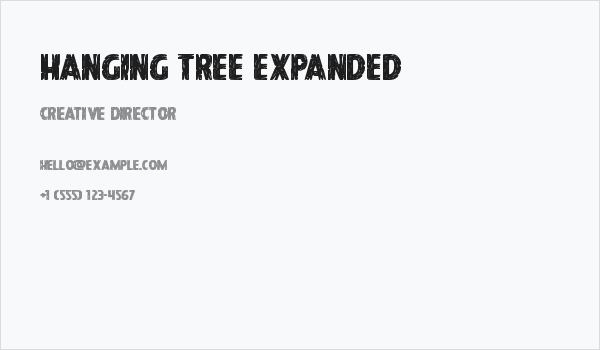 Hanging Tree Expanded Business Card