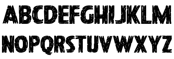 Hanging Tree Expanded Font LOWERCASE