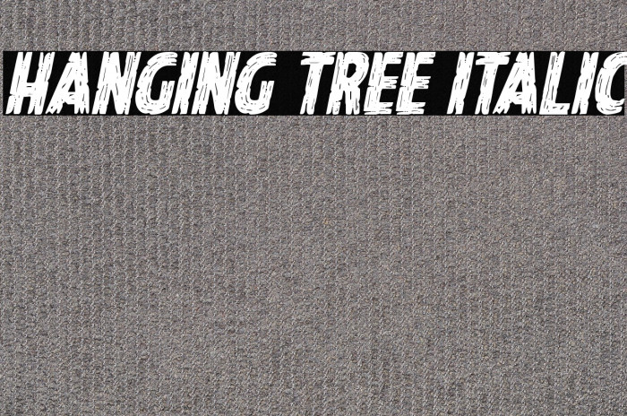 Hanging Tree Italic Example 1