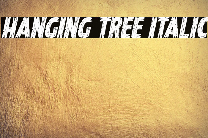 Hanging Tree Italic Example 2