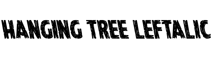 Hanging Tree Leftalic  नि: शुल्क फ़ॉन्ट्स डाउनलोड