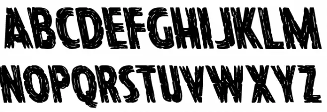Hanging Tree Leftalic Schriftart Groß