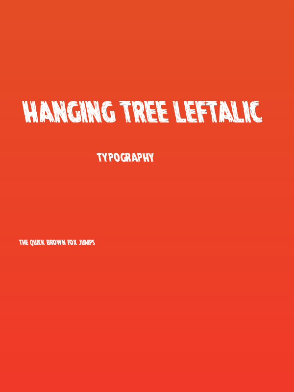 Hanging Tree Leftalic Poster