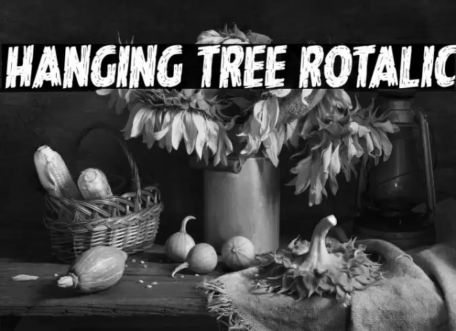Hanging Tree Rotalic Font examples