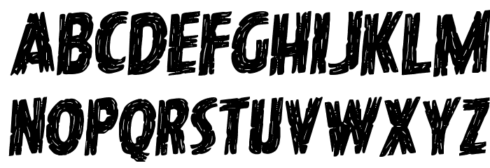 Hanging Tree Rotalic Font LOWERCASE