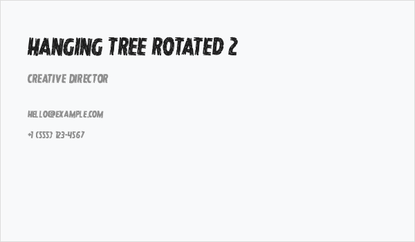 Hanging Tree Rotated 2 Business Card