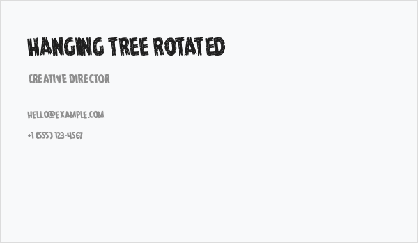 Hanging Tree Rotated Business Card