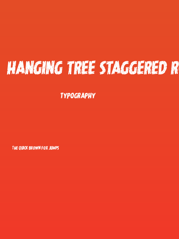 Hanging Tree Staggered Rotalic Poster