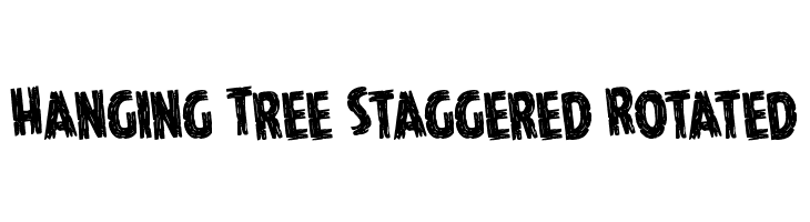 Hanging Tree Staggered Rotated  Frei Schriftart Herunterladen