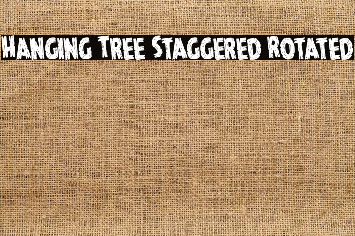 Hanging Tree Staggered Rotated Example 3