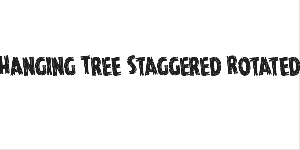 Hanging Tree Staggered Rotated Logo