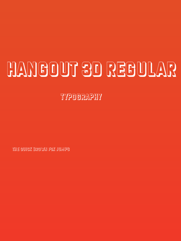 Hangout 3D Regular Poster