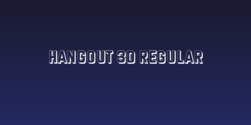 Hangout 3D Regular Social Header