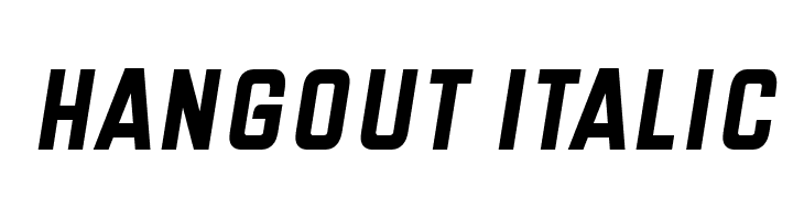 Hangout Italic  baixar fontes gratis
