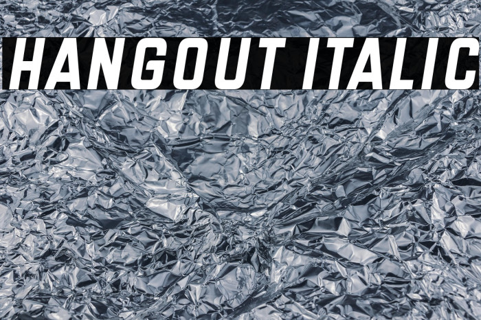 Hangout Italic Example 2