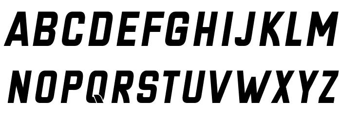 Hangout Italic Font LOWERCASE