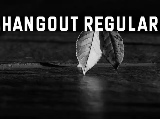 Hangout Regular Font examples