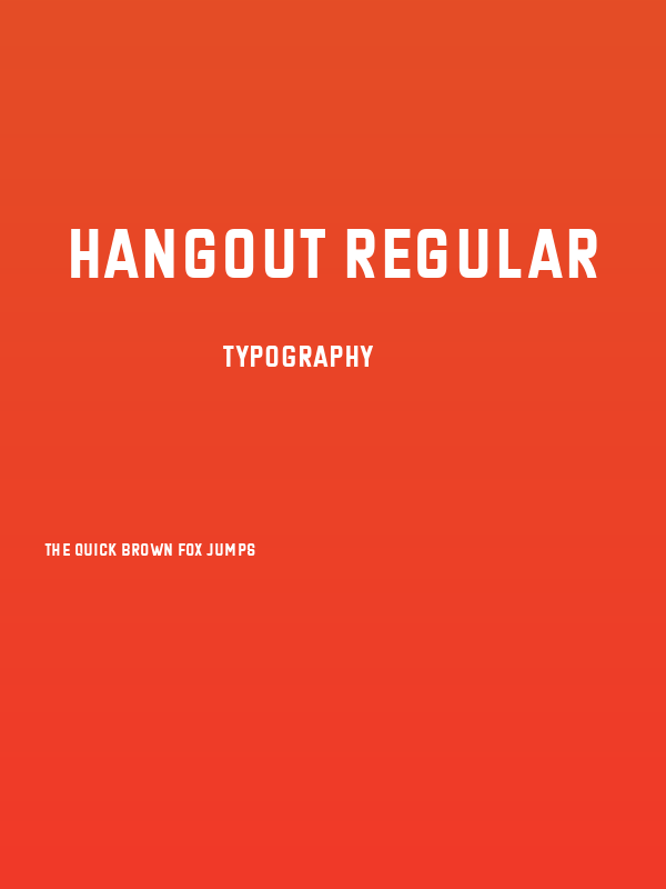 Hangout Regular Poster