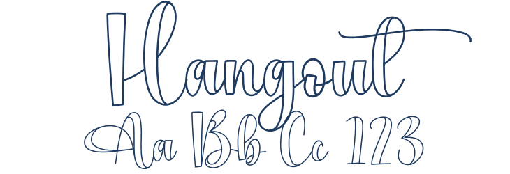 Hangout Font Preview