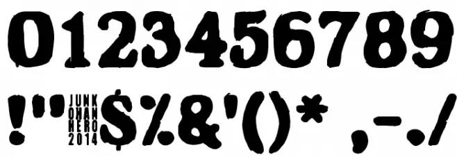 Hangover 2 Font OTHER CHARS