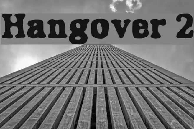 Hangover 2 Font examples