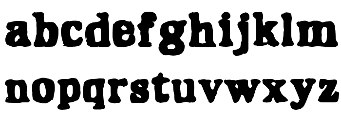 Hangover 2 Font LOWERCASE