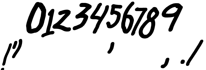 Hangover Monday Bold Italic Font OTHER CHARS