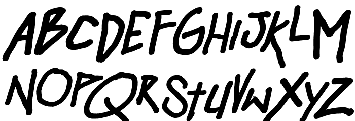 Hangover Monday Bold Italic Font LOWERCASE