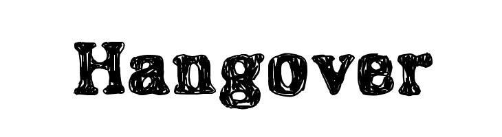 Hangover  Free Fonts Download