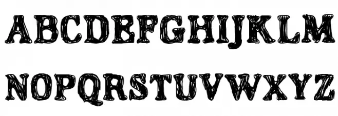Hangover Font Litere mari